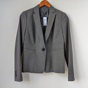 Ann Taylor Charcoal Gray Fitted Blazer